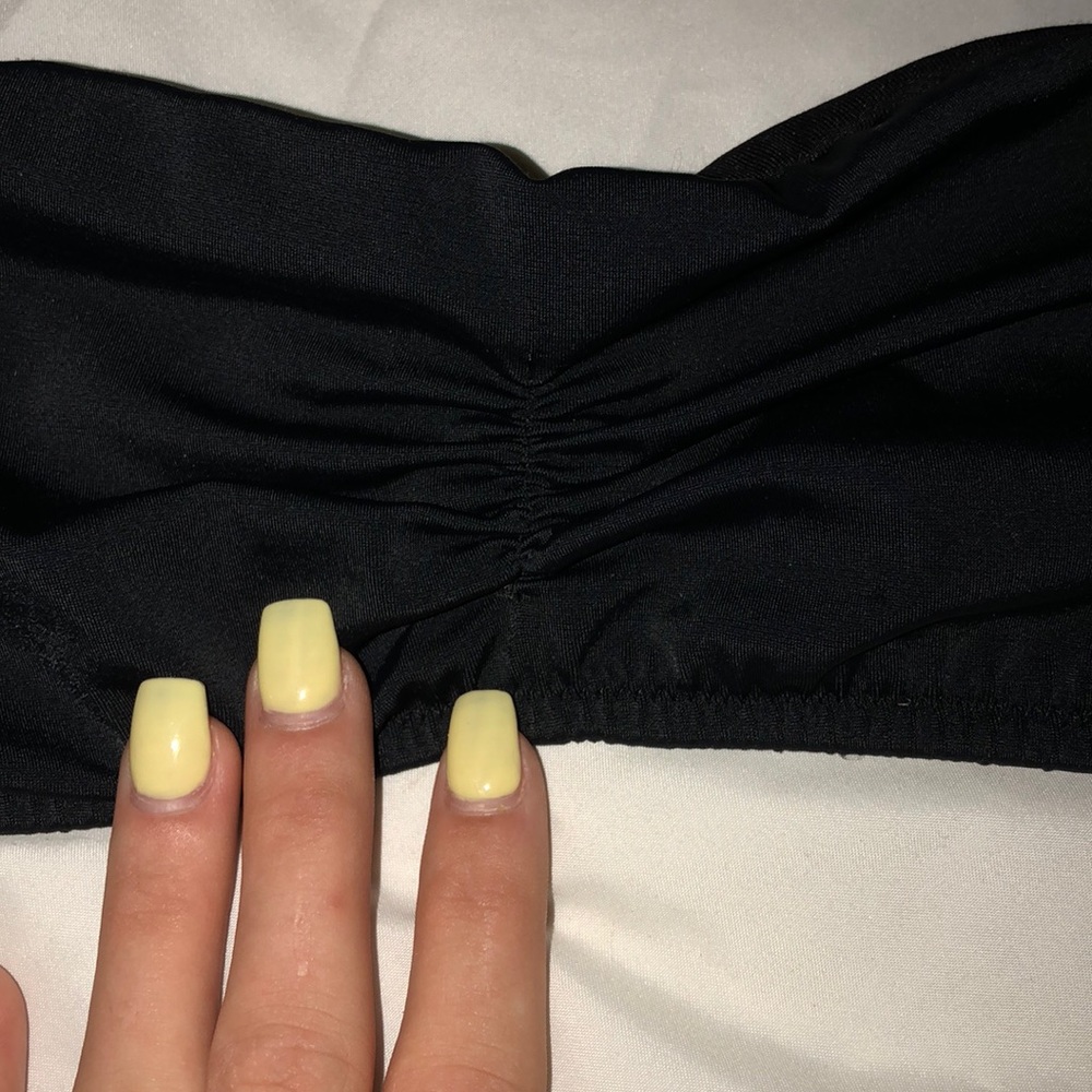 2 solid black bikini tops - Picture 4 of 5